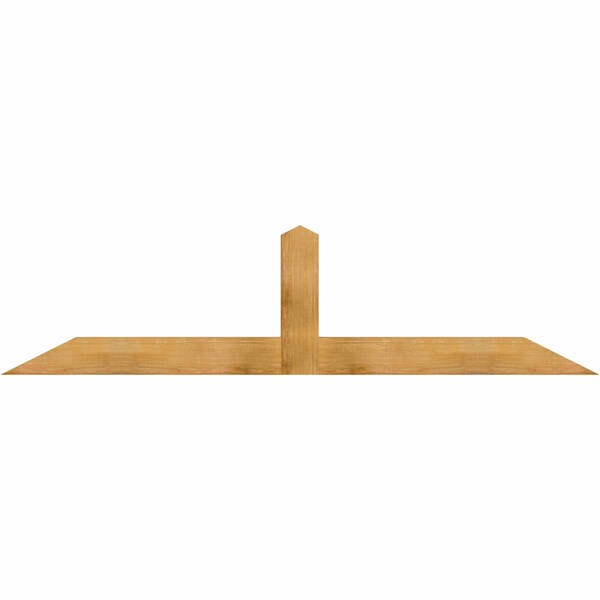 Ekena Millwork Portland Rough Sawn Timber Gable Bracket, Western Red Cedar, 96"W x 24"H x 4"D x 6"F, 6/12 Pitch GBW096X24X0406POR00RWR - main